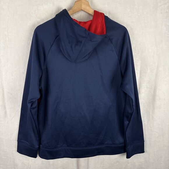 New England Patriots NFL Team Pullover Hoodie Navy Blue Size Medium NWT - Picture 4 of 5